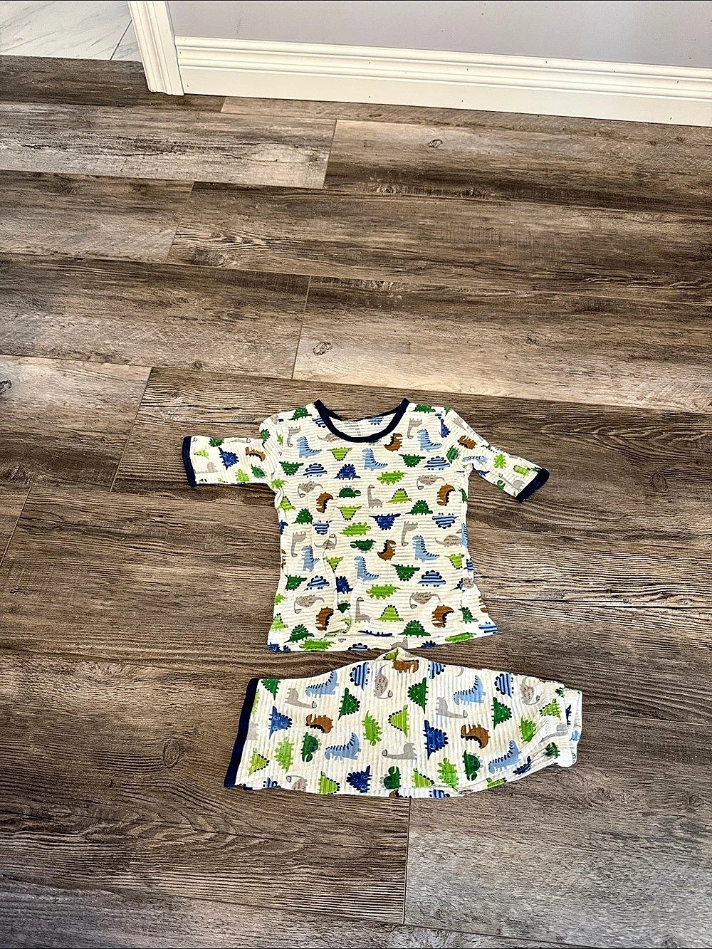 Dinosaur Pajama Set Size 3-4 Like New